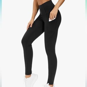 High-Waisted Black Leggings